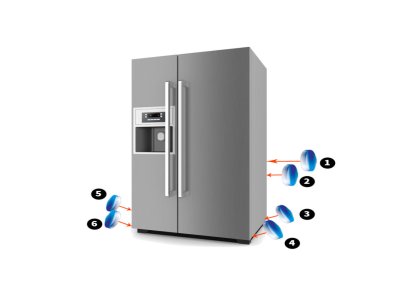 Freezer combi US (2 portes latérales)